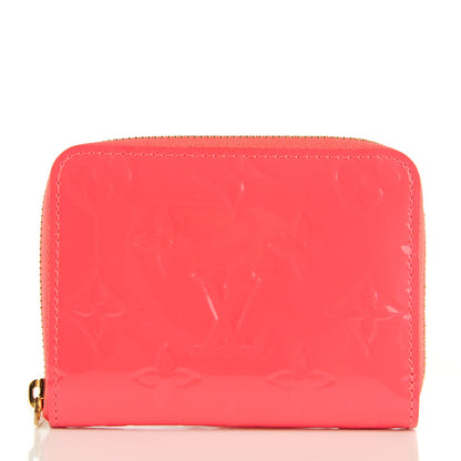 Louis Vuitton Vernis Zippy Coin Purse Wallet Rose Litchi 1 of 7