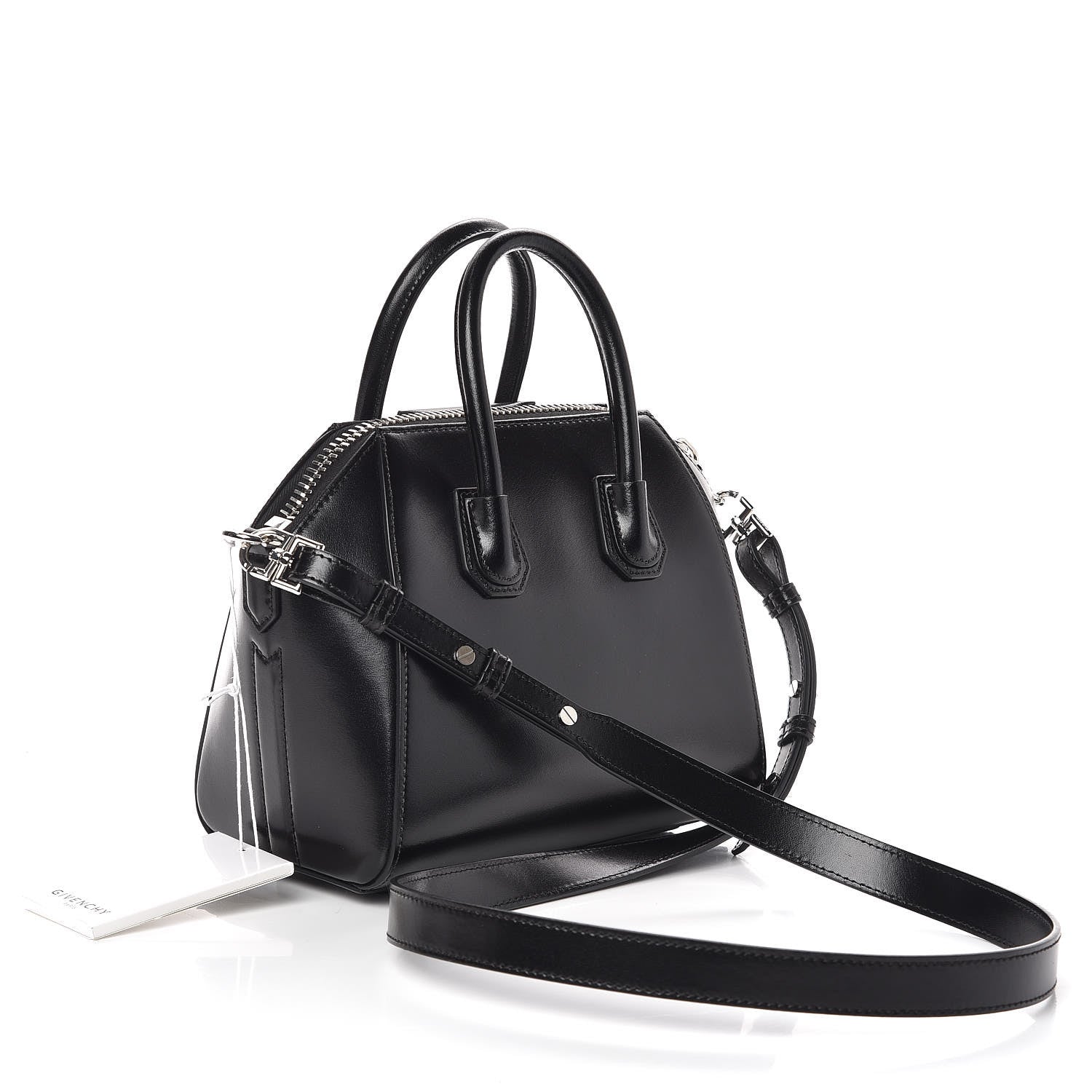 Givenchy Shiny Lord Calfskin Mini Antigona Black 3 of 9