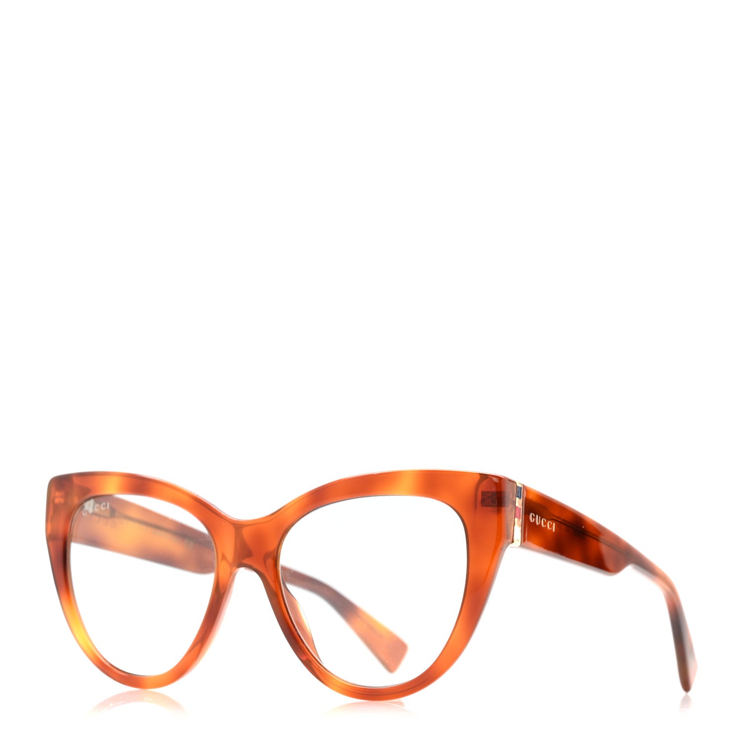 Gucci Acetate Cat Eye Sunglasses GG0460S Havana 1 of 8