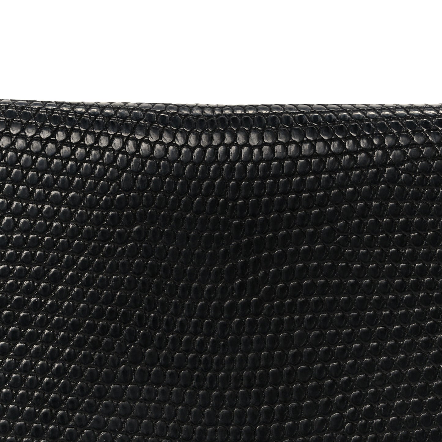 Lizard Calvi Card Case Black