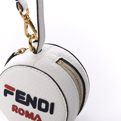 Fendi X FILA Calfskin Mania Tote Charm White Blueberry Multicolor 8 of 8