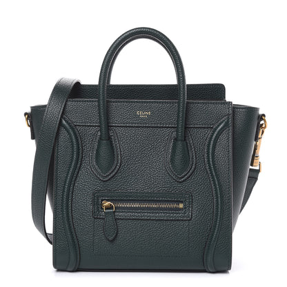 Celine Drummed Calfskin Nano Luggage Amazone 1 of 10