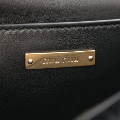 Miu Miu Velluto Crystal Embellished Shoulder Bag Black 6 of 12