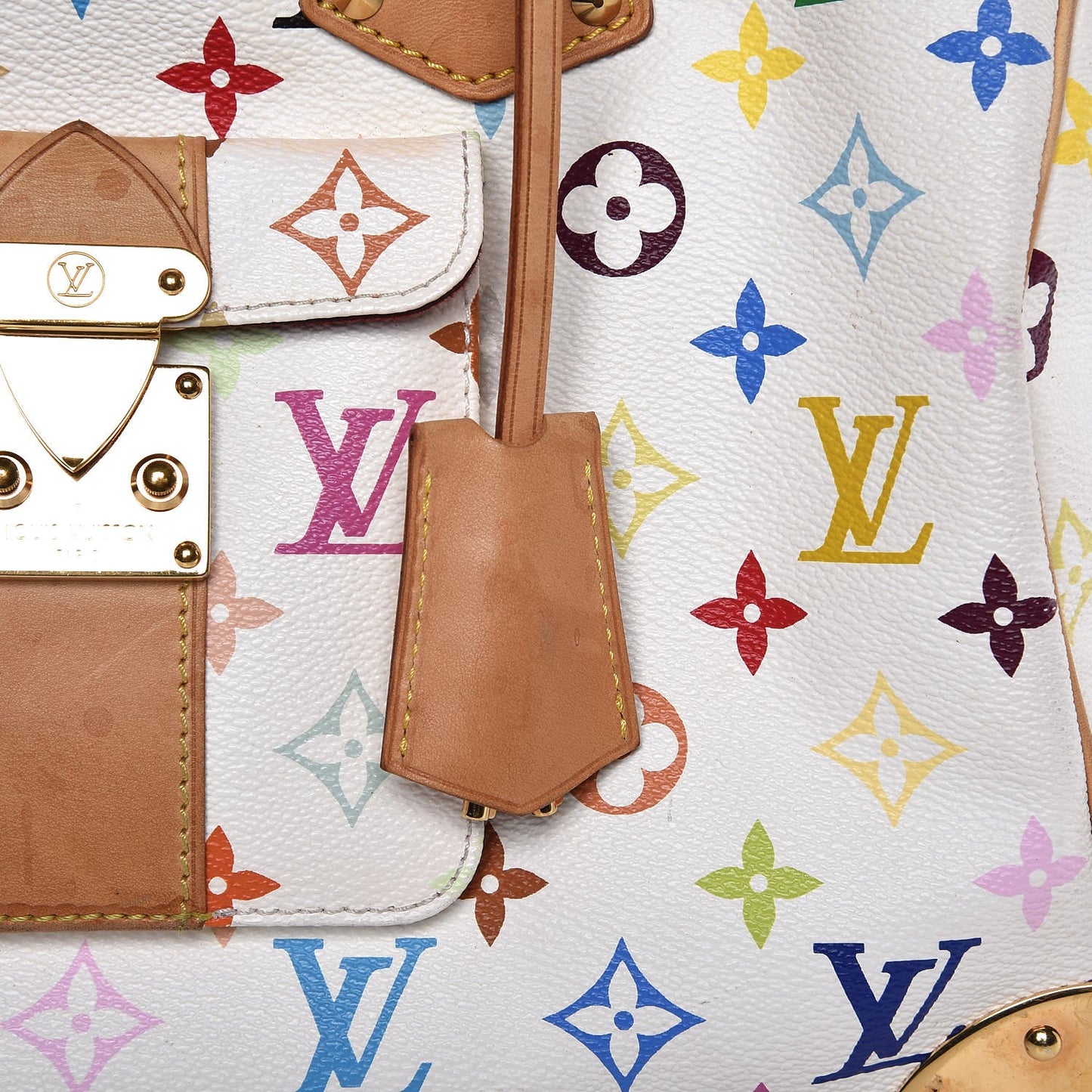 Monogram Multicolor Speedy 30 White