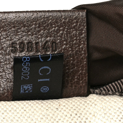 Gucci GG Supreme Monogram Medium Ophidia Double Buckle Backpack Brown 6 of 9