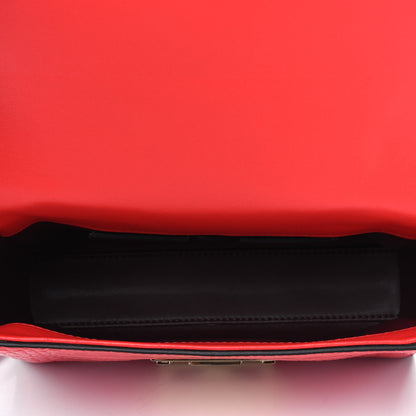 Givenchy Calfskin Crocodile Embossed Eden Mini Top Handle Red 4 of 5