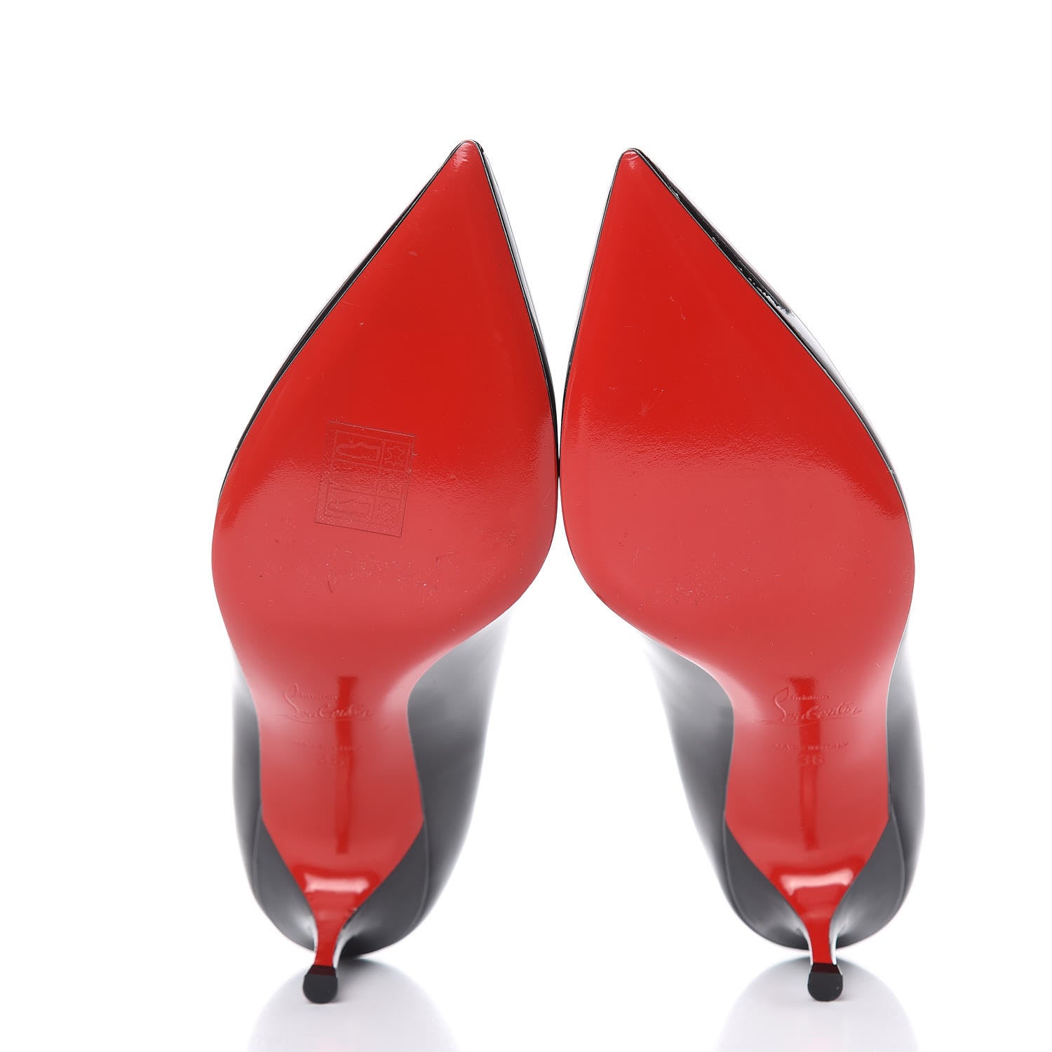 Christian Louboutin Patent Pigalle Follies 55 Pumps 36 Black 5 of 9