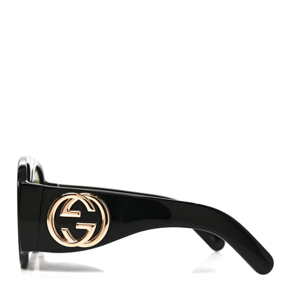 Gucci Oversized Aviator Sunglasses GG0152S Black 3 of 7