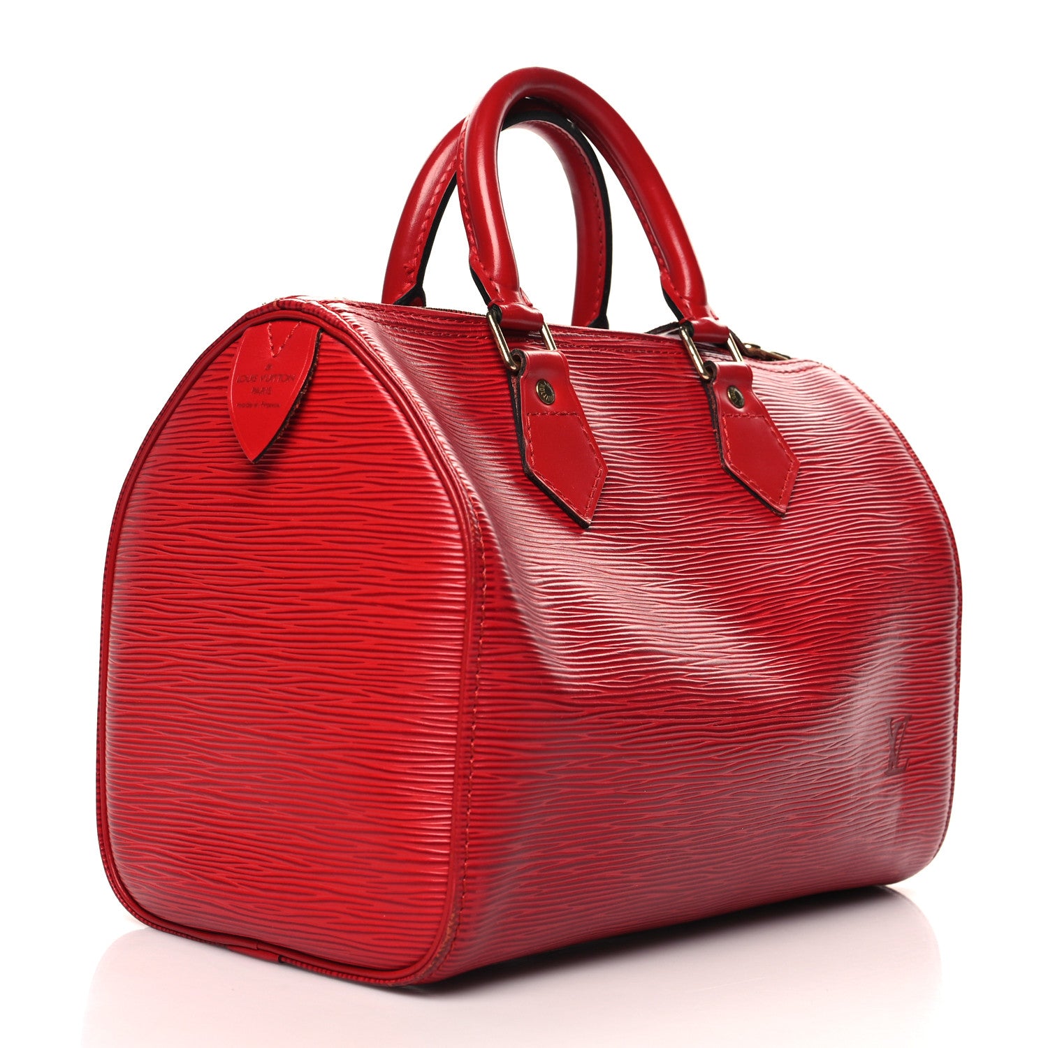 Louis Vuitton Epi Speedy 25 Castillan Red 3 of 13