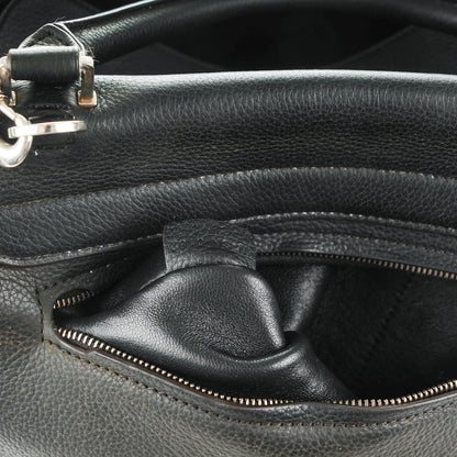 Celine Drummed Calfskin Suede Medium Trapeze Black 7 of 10