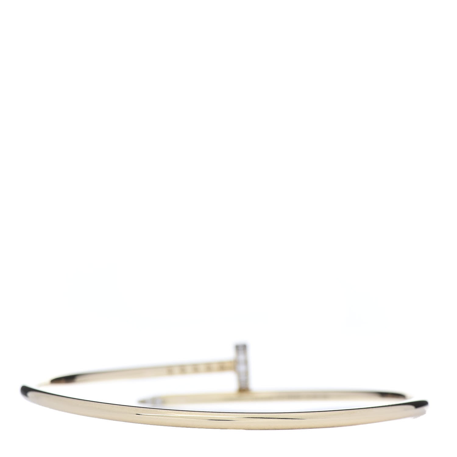 Cartier 18K Yellow Gold Diamond Small Juste Un Clou Bracelet 16 3 of 5