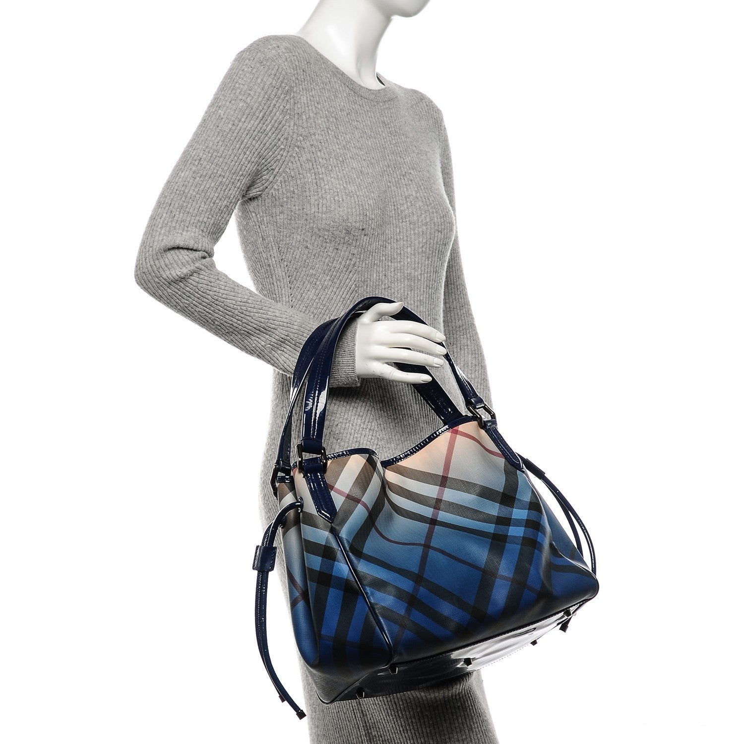 Burberry Nova Pop Degrade Small Bilmore Tote Jet Blue 2 of 6