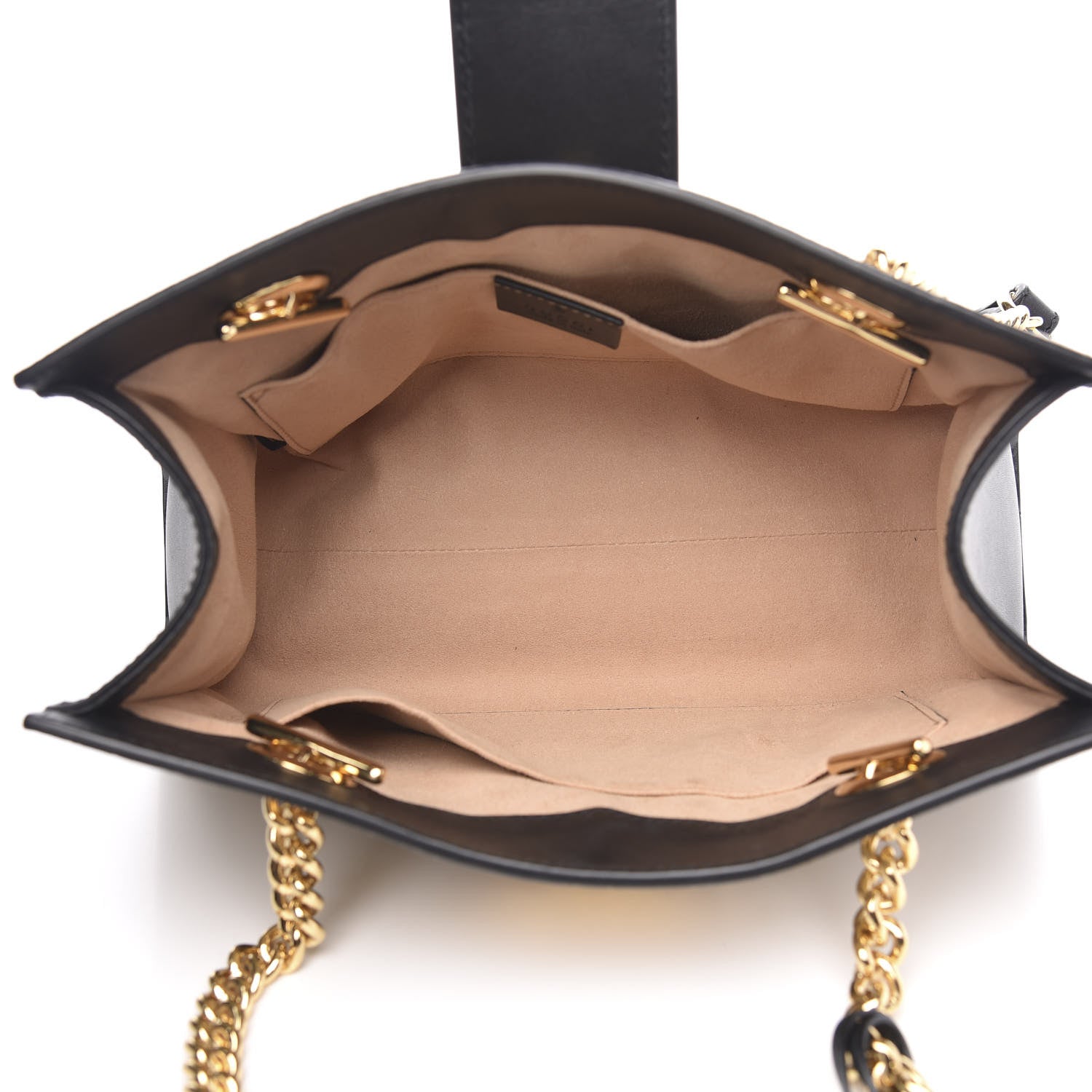 Gucci GG Supreme Monogram Bees Small Padlock Tote Beige Oro Black 5 of 9