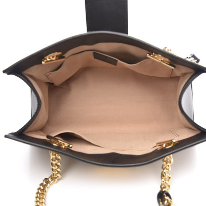 Gucci GG Supreme Monogram Bees Small Padlock Tote Beige Oro Black 5 of 9