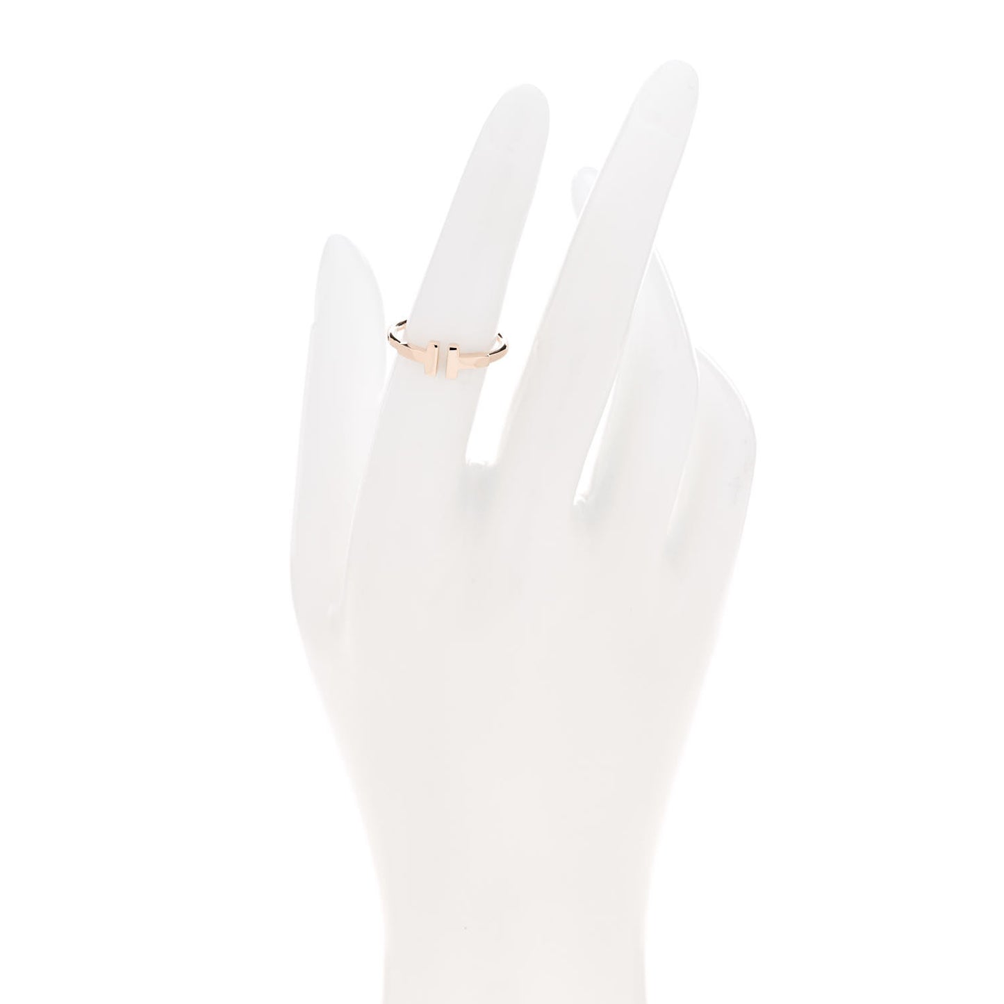 18K Rose Gold T Wire Ring 51 5.75
