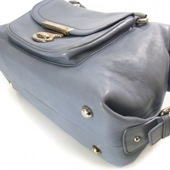 Marc Jacobs Leather Soft Satchel Cornflower 5 of 10