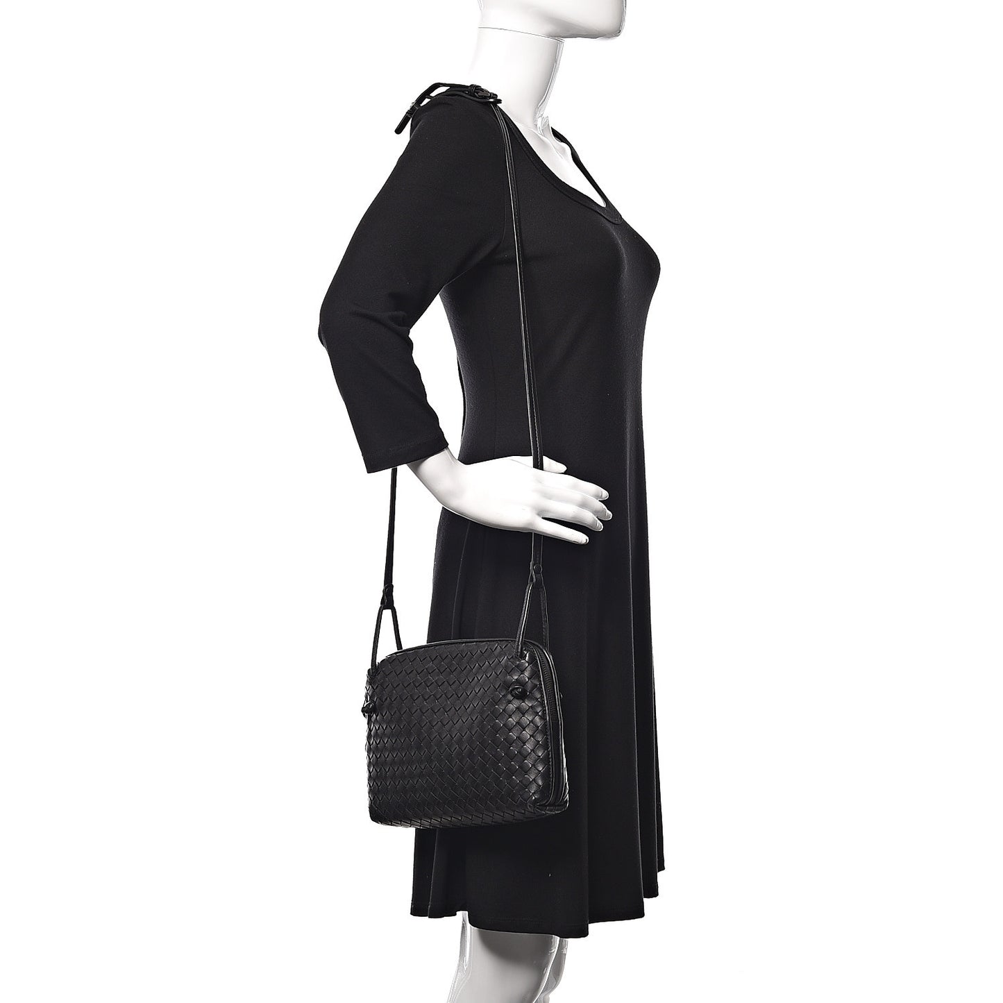 Nappa Intrecciato Nodini Bag Black