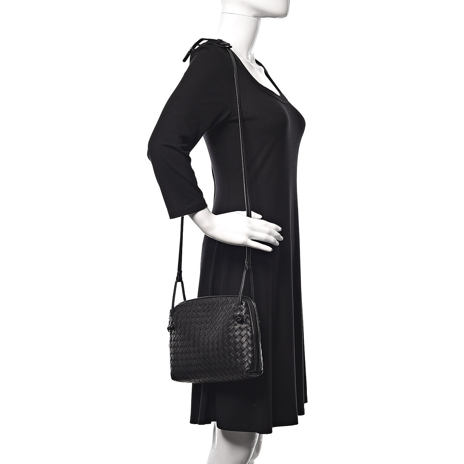 Bottega Veneta Nappa Intrecciato Nodini Bag Black 2 of 10