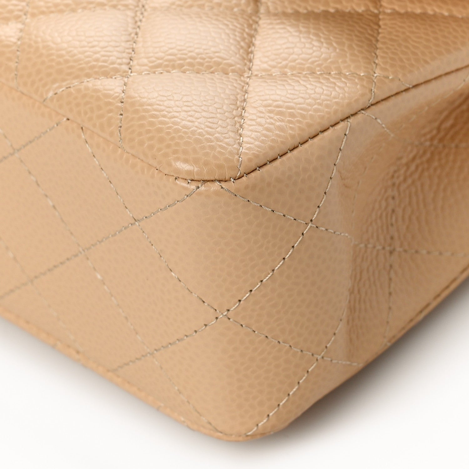 Chanel Caviar Quilted Small Double Flap Beige 9 of 10