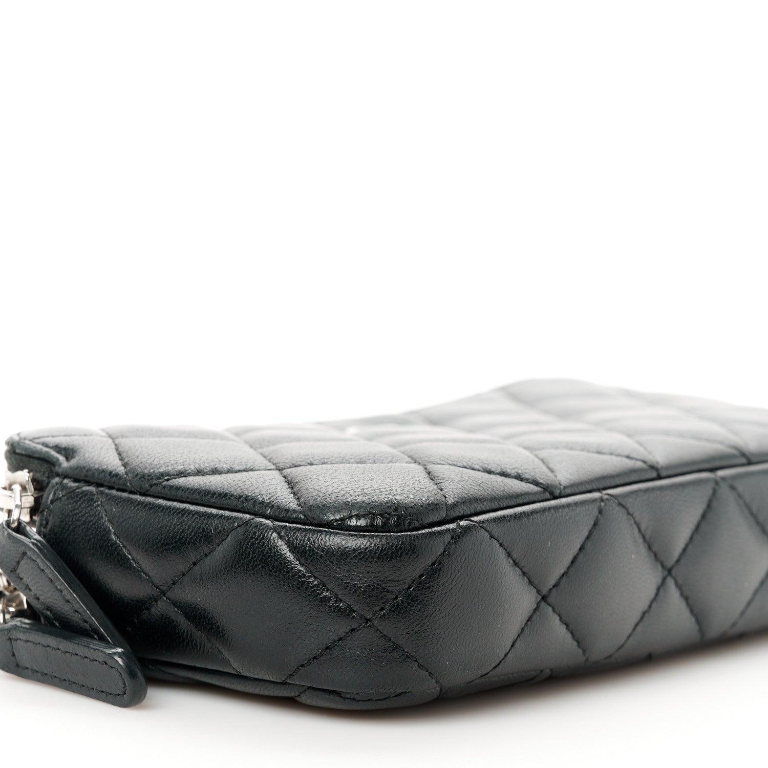 Chanel Lambskin Quilted Small Clutch With Chain Black 9 of 10