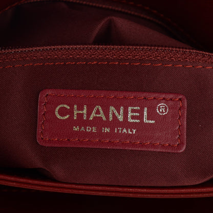Chanel Lambskin Quilted Large 3 Flap Red 7 of 8