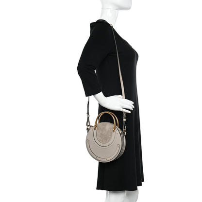 Chloe Calfskin Suede Small Pixie Bag Pastel Grey 2 of 11