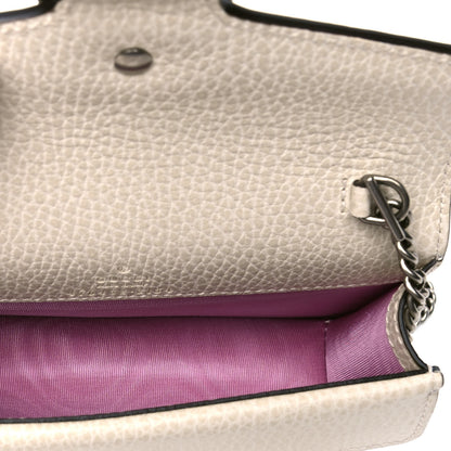 Gucci Dollar Calfskin Crystal Super Mini Dionysus Shoulder Bag Mystic White Black Diamond 4 of 4