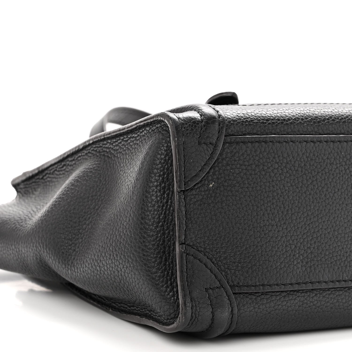 Celine Drummed Calfskin Nano Luggage Black 7 of 16