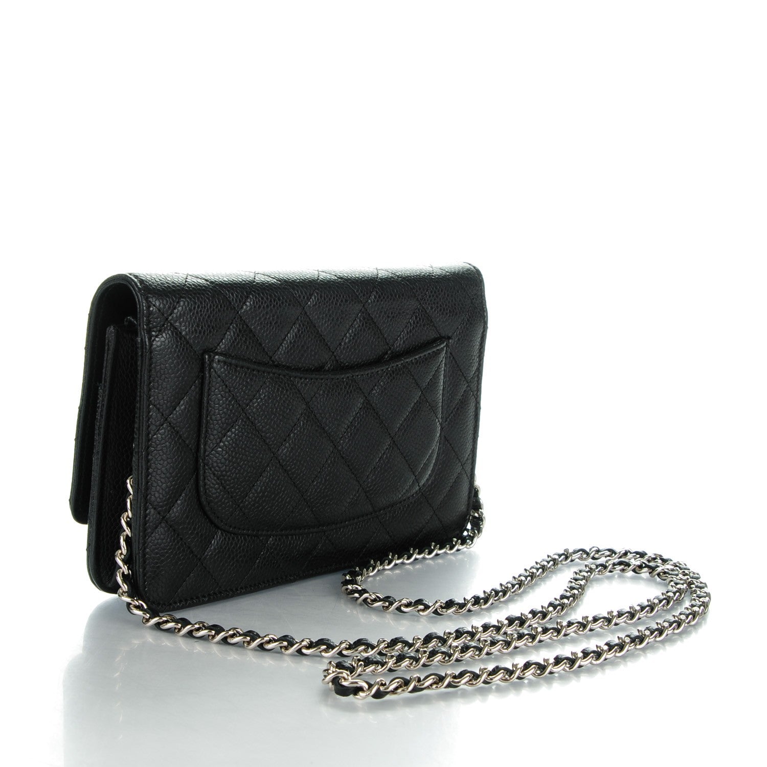 Chanel Caviar Quilted Wallet On Chain WOC Black 3 of 7