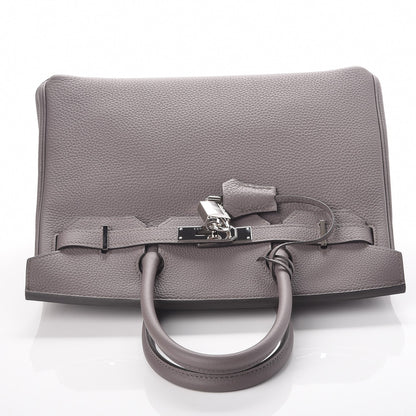 Hermes Togo Birkin 30 Etain 10 of 31