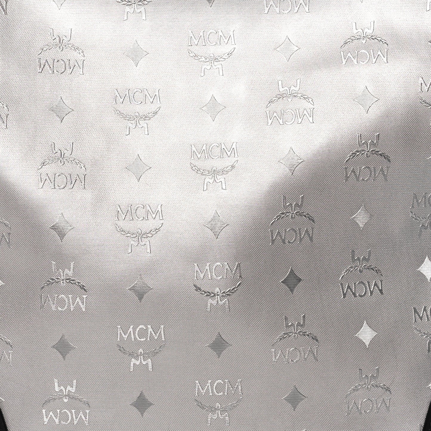 Metallic Visetos Medium Shopper Tote Silver Black