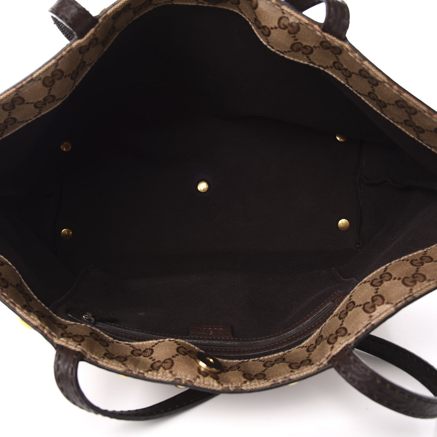 Crystal Monogram Medium Babouska Shopping Tote Dark Brown