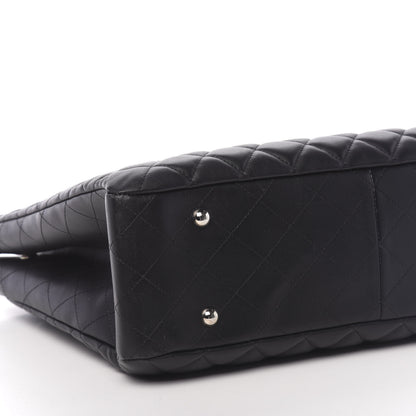 Chanel Calfskin Quilted Large CC Shopping Tote Black 9 of 10
