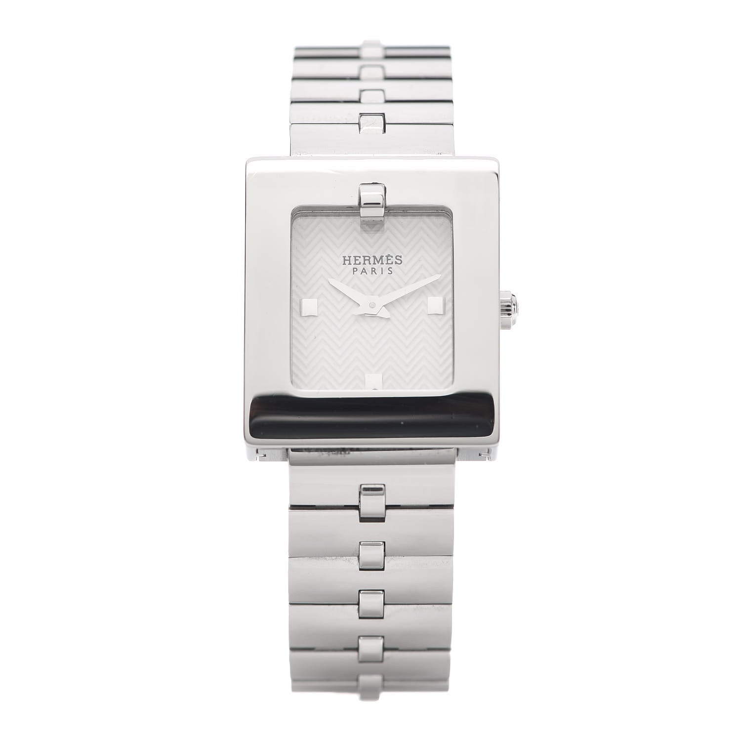 Hermes Stainless Steel 22mm Belt Quartz Watch 1 of 7