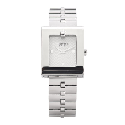 Hermes Stainless Steel 22mm Belt Quartz Watch 1 of 7