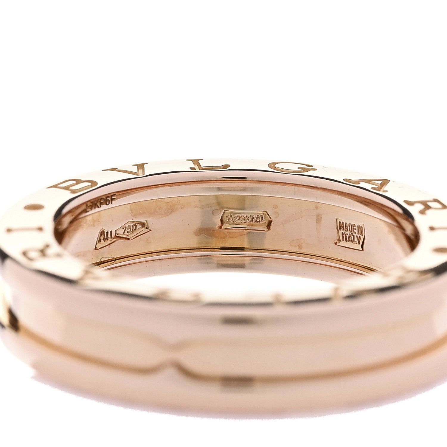 Bulgari 18K Rose Gold B.Zero1 One-Band Ring 49 5 6 of 6