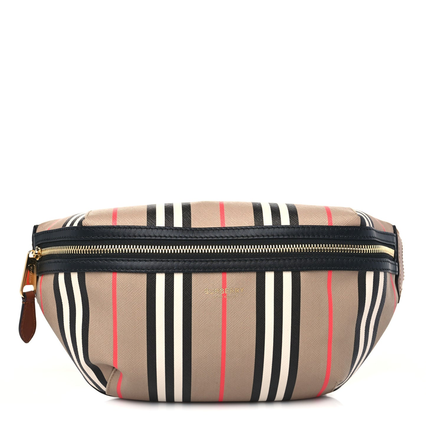 E-Canvas Icon Stripe Sonny Bum Bag Archive Beige
