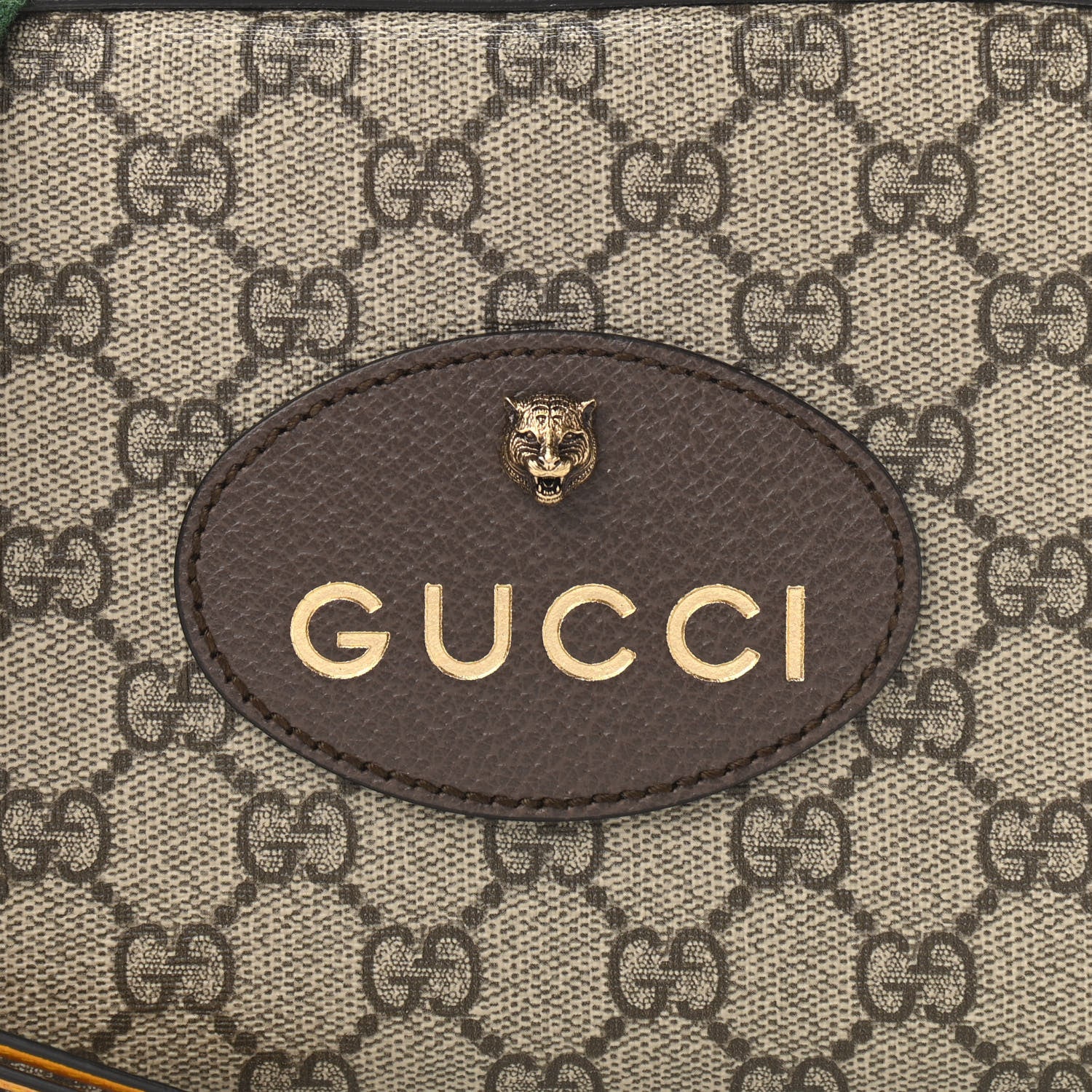 Gucci GG Supreme Monogram Web Neo Vintage Shoulder Bag Beige New Acero Crop 8 of 11