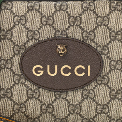 Gucci GG Supreme Monogram Web Neo Vintage Shoulder Bag Beige New Acero Crop 8 of 11