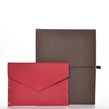 Louis Vuitton Cuir Rivets Enveloppe Fuchsia 7 of 7