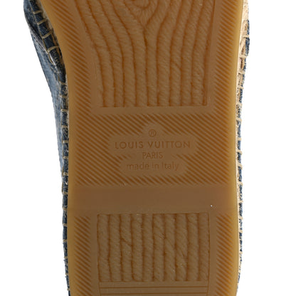 Louis Vuitton Monogram Denim Mens Bidart Espadrilles 9.5 Blue 8 of 11