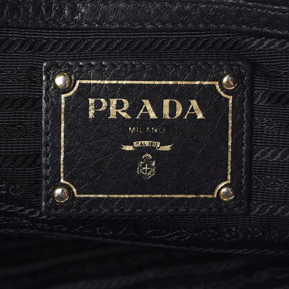 Prada Vitello Daino Tote Black 11 of 12