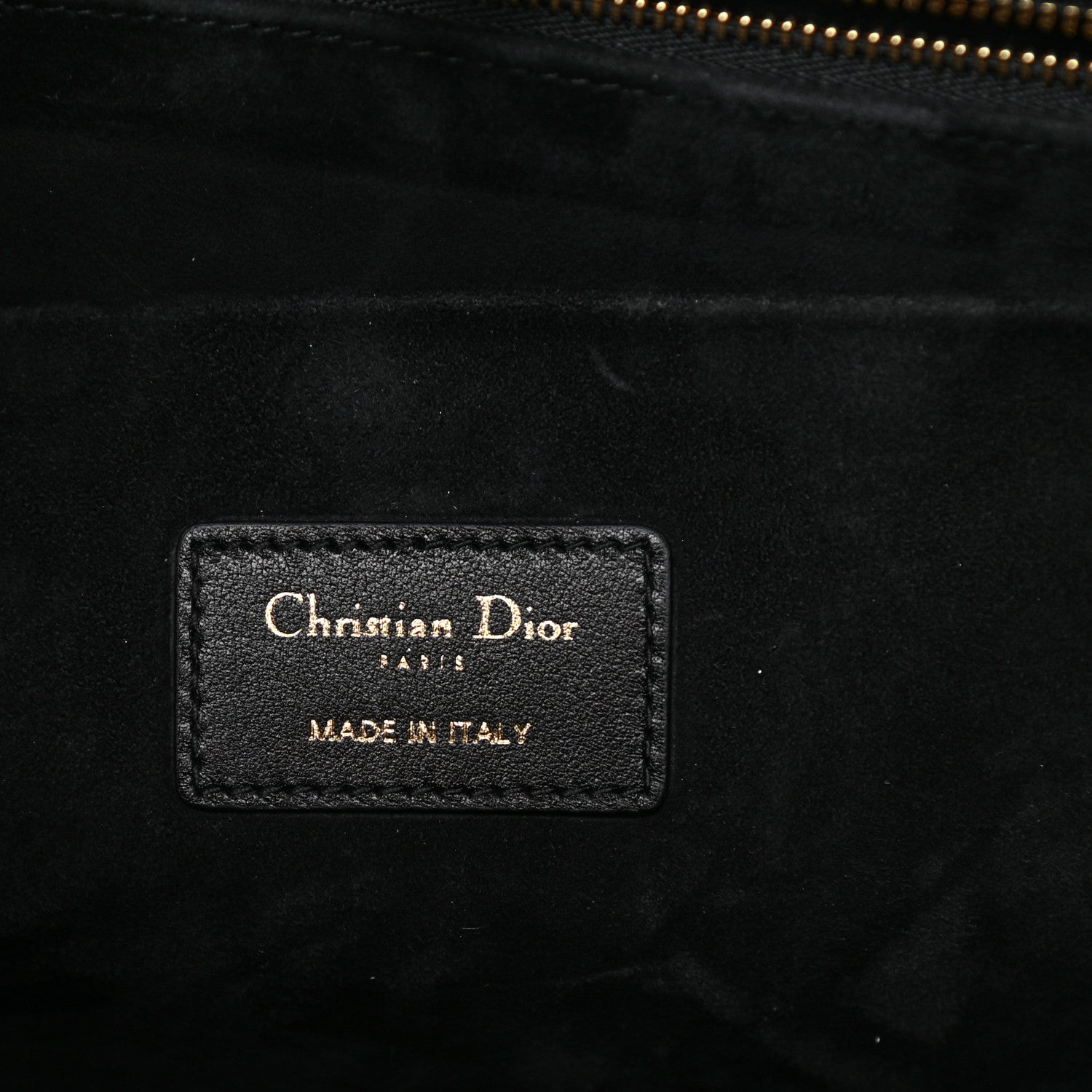 Christian Dior Calfskin Archicannage Medium Essential Tote Black 6 of 11