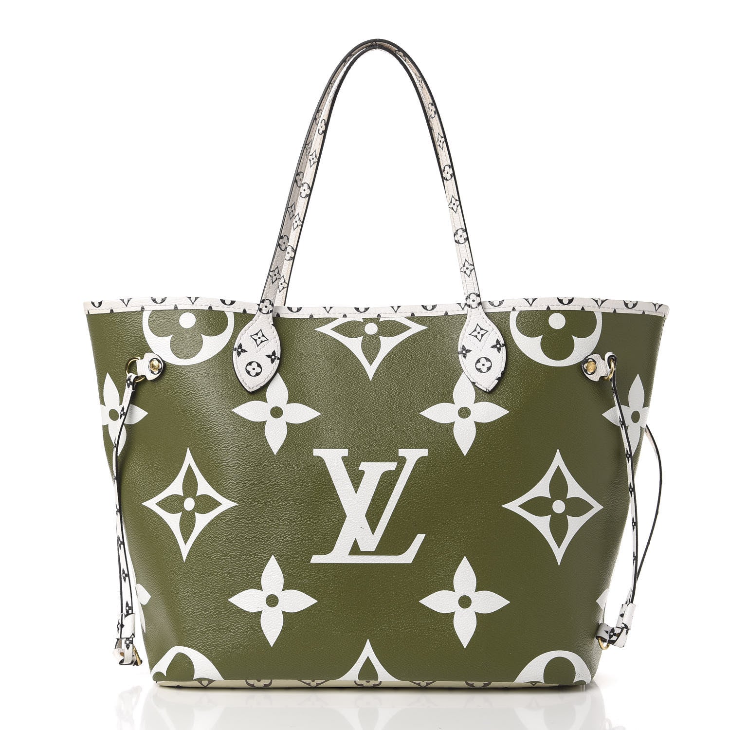 Louis Vuitton Monogram Giant Neverfull MM Kaki 3 of 11