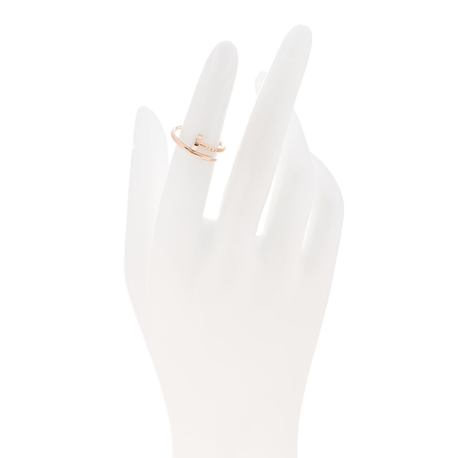 Cartier 18K Pink Gold Small Juste Un Clou Ring 48 4.5 2 of 5