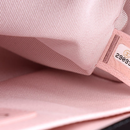 Chanel Calfskin Pearl Chevron Medium Boy Flap Black 7 of 10