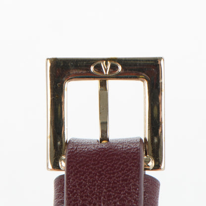 Valentino Garavani Calfskin Macro Rockstud Bracelet Rubin 6 of 6