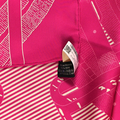 Hermes Silk Mors A Jouets Chemise Scarf 90 Petunia Creme 4 of 4