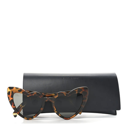Saint Laurent Acetate Heart Frame Loulou SL181 Sunglasses Tortoise 8 of 8
