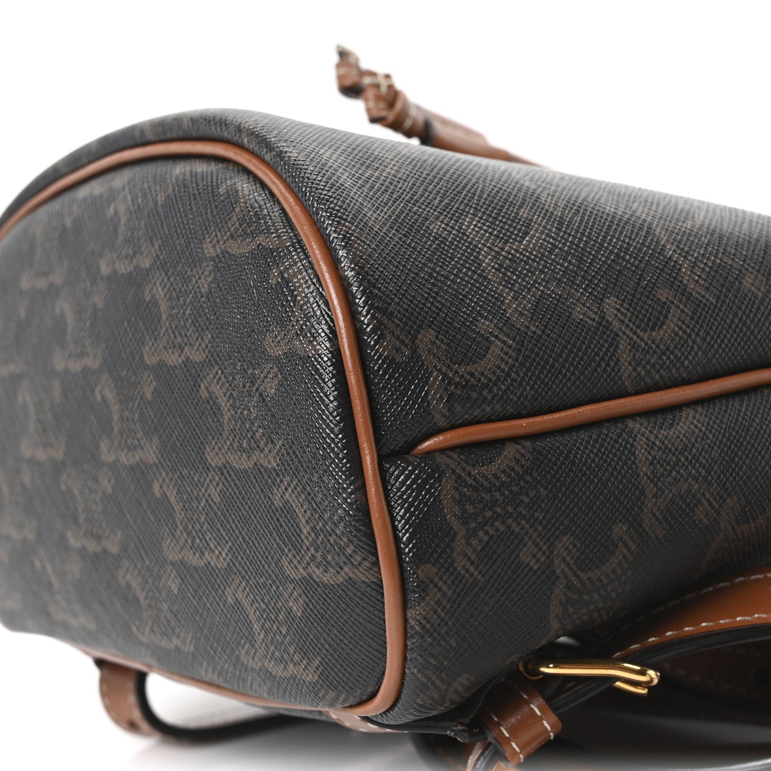 Celine Triomphe Canvas Calfskin Mini Folco Backpack Tan 9 of 9
